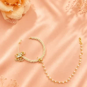 Aurelia Pearl Nath | Elegant Bridal Nose Ring